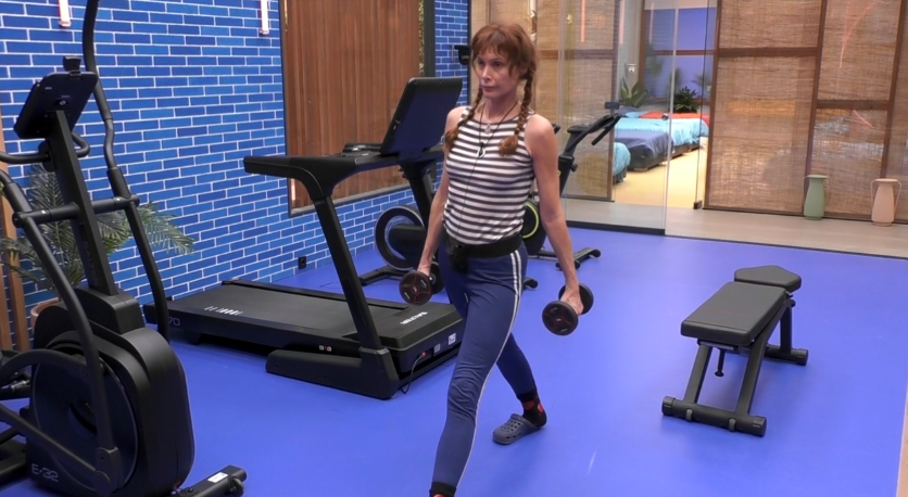 Cristina entrenando