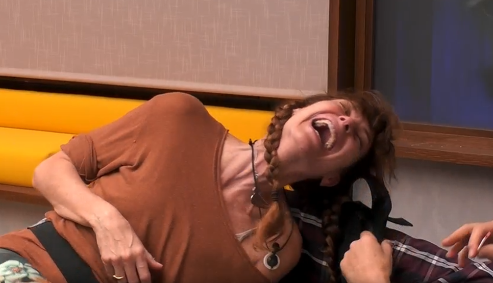 Cristina se parte de risa