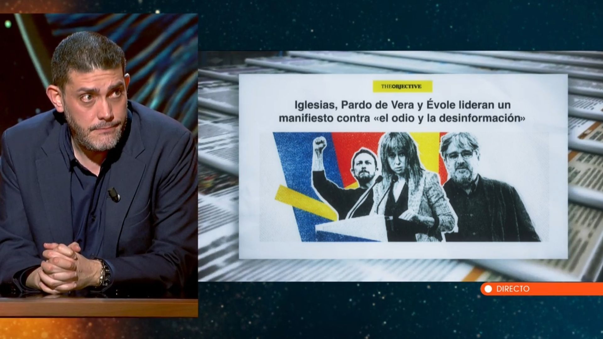 El dardo de Jorge Calabrés a Pablo Iglesias tras el manifiesto de periodistas y activistas de la izquierda contra la derecha