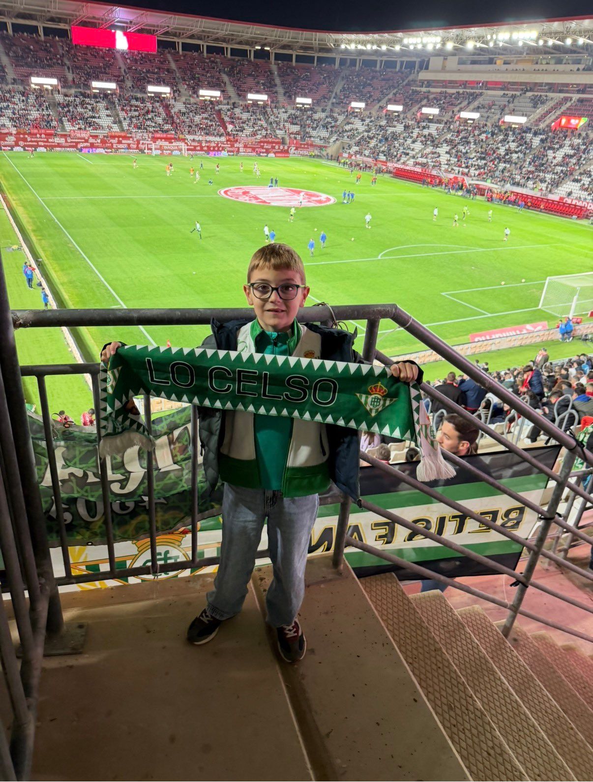 Guille, animando al Betis