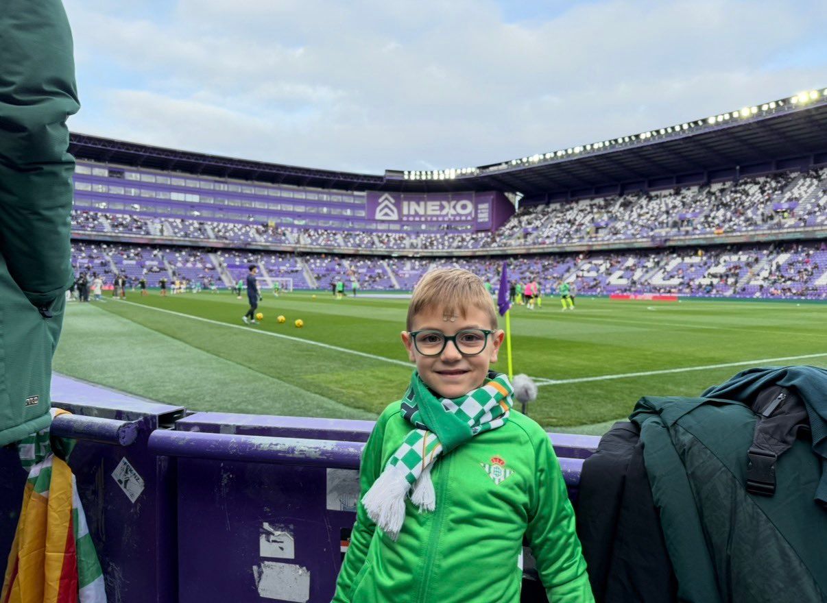 Guille, en el estadio del Real Valladolid