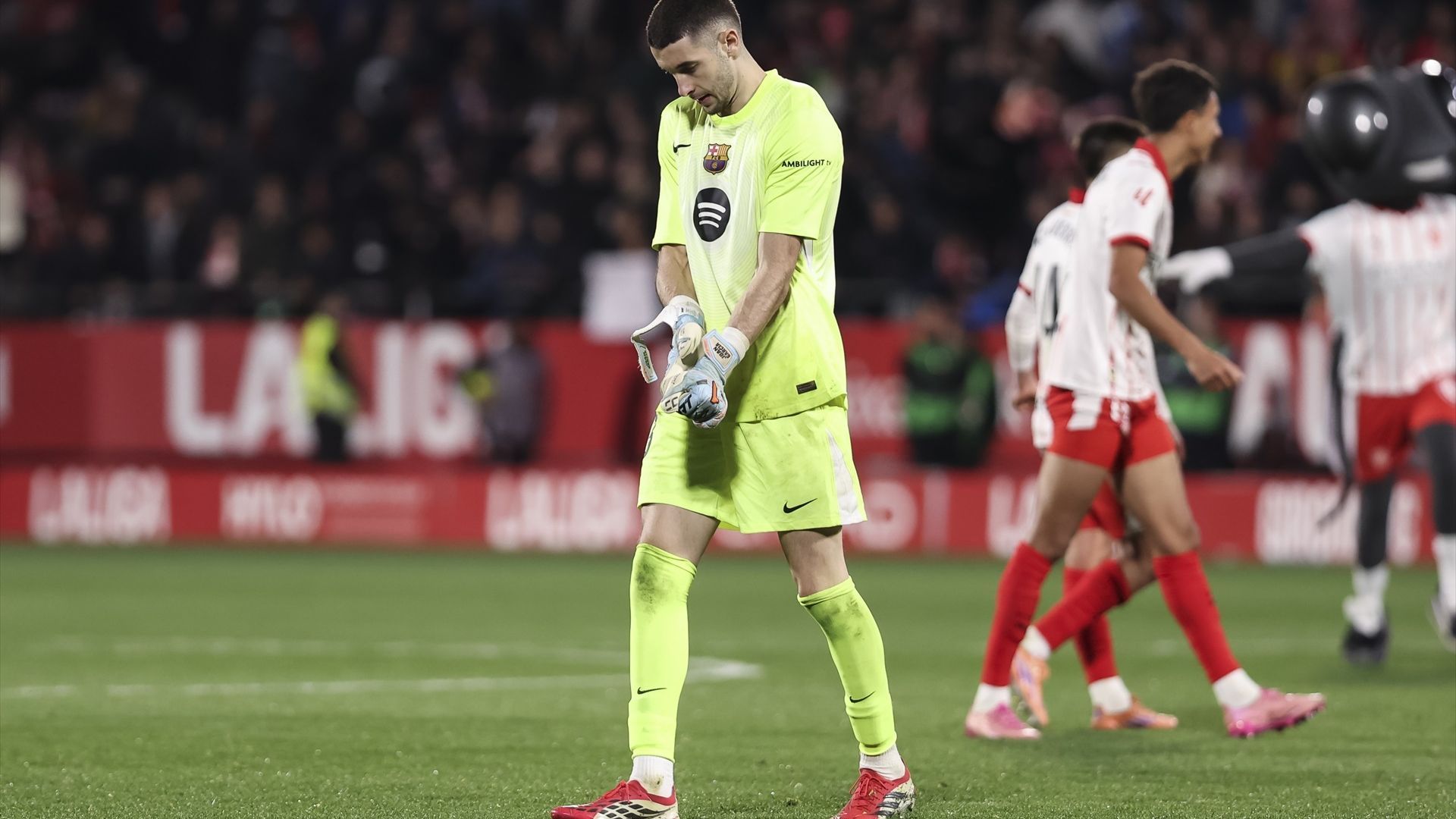 Joan García, en el Girona-Barcelona Joan García, en el Girona-Barcelona