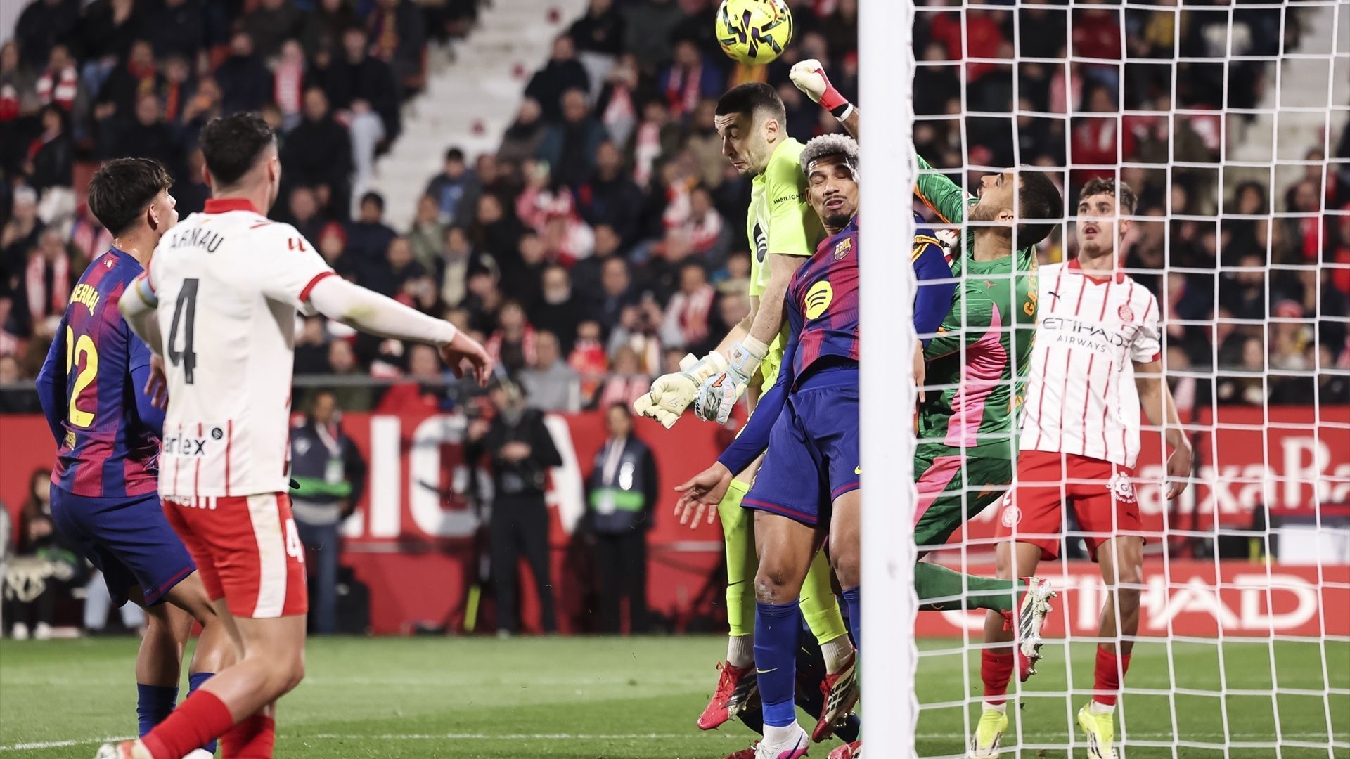 Joan García, en el Girona-Barcelona