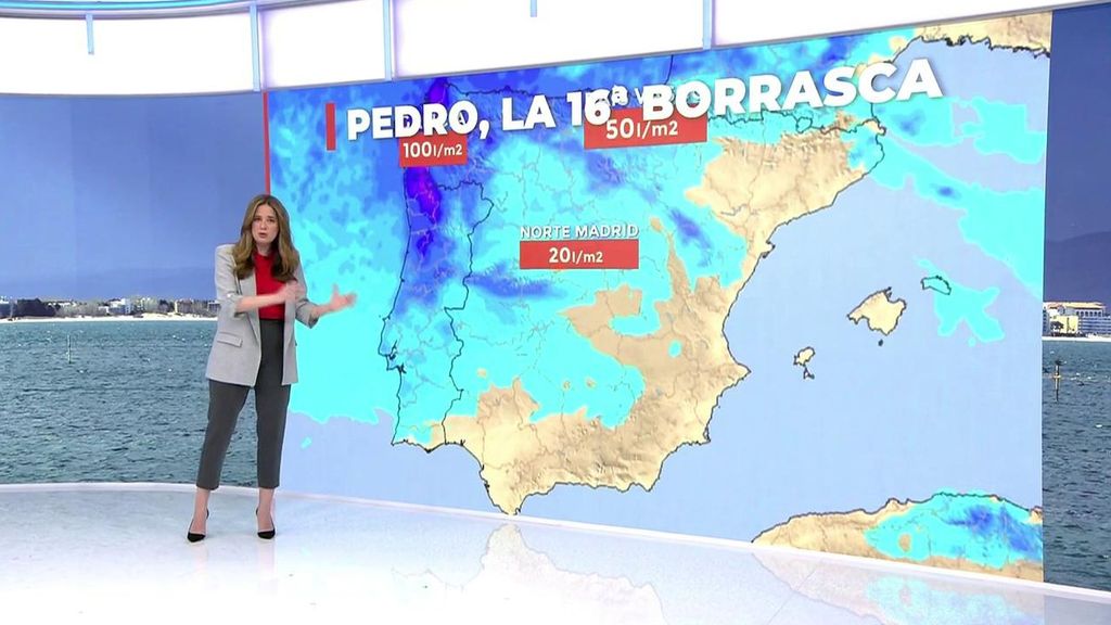 La borrasca 'Pedro' vuelve a activar los avisos en el país: más de una docena de comunidades en alerta por oleaje, vientos y nieve
