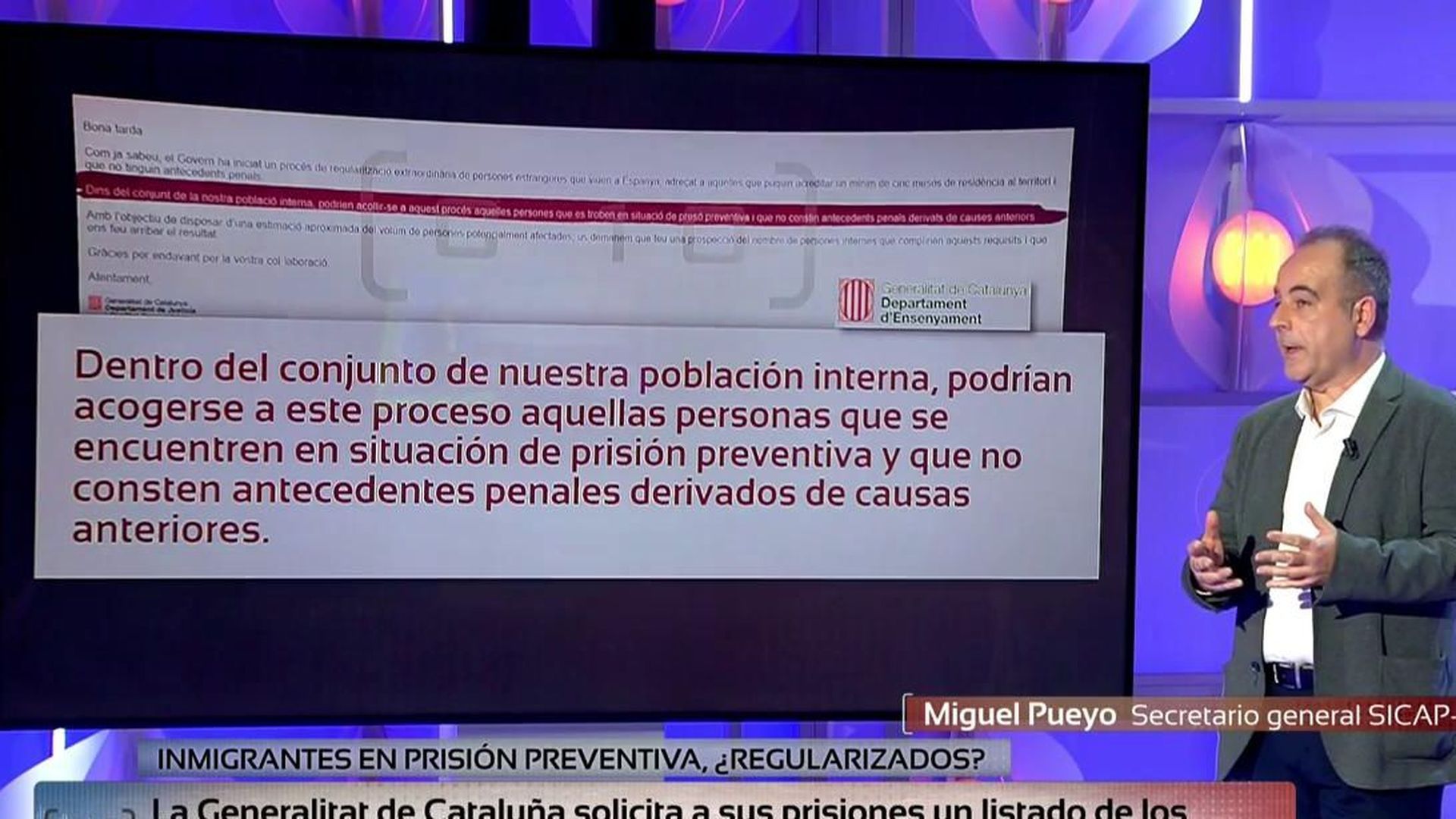 Un correo interno de la Generalitat destapa la intención de regularizar a personas migrantes en prisión preventiva: accedemos a él