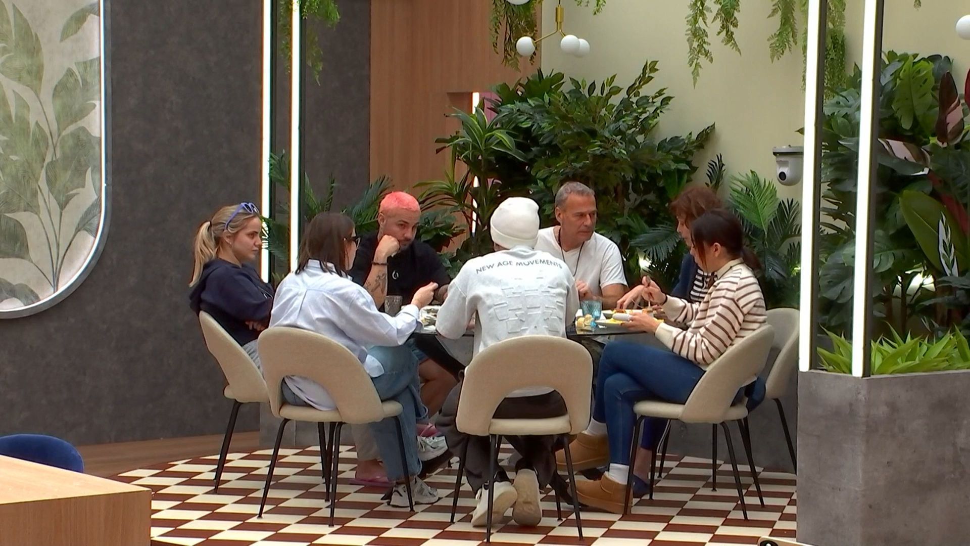 Comiendo todos juntos