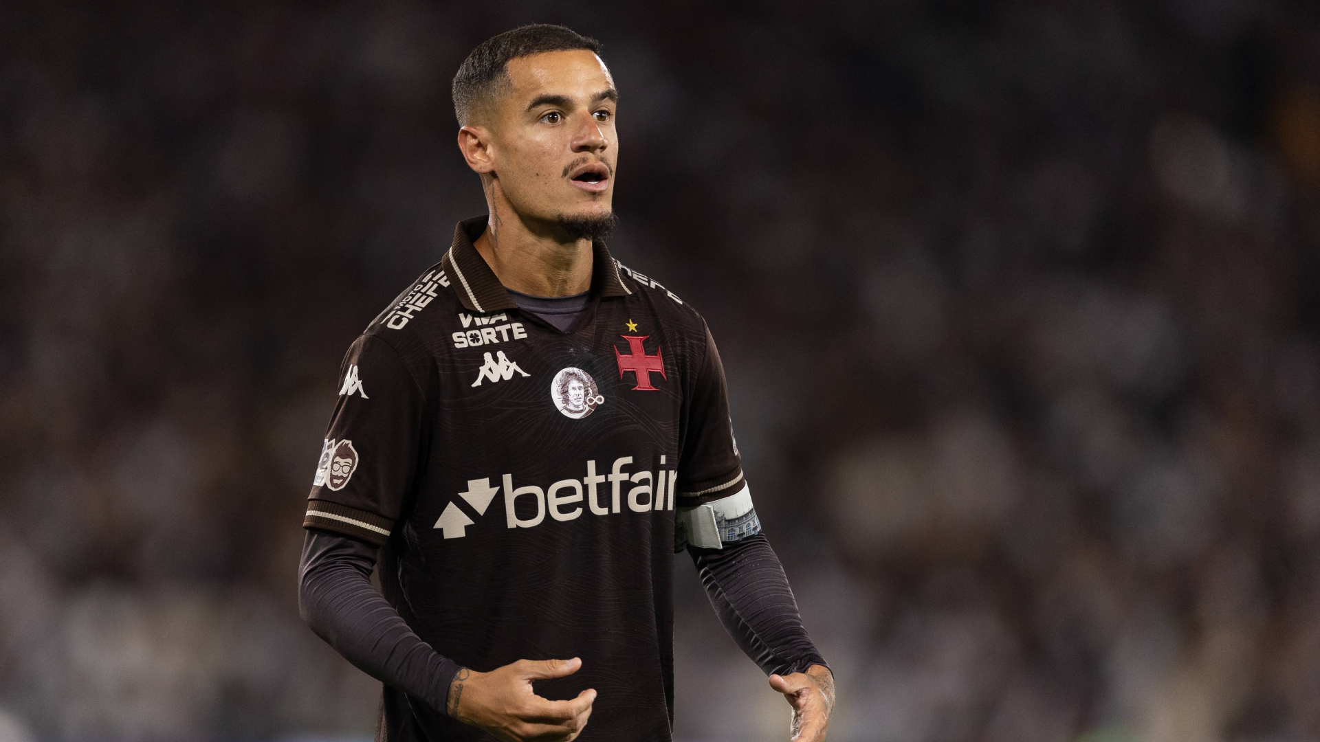 Coutinho, en un partido con el Vasco Da Gama