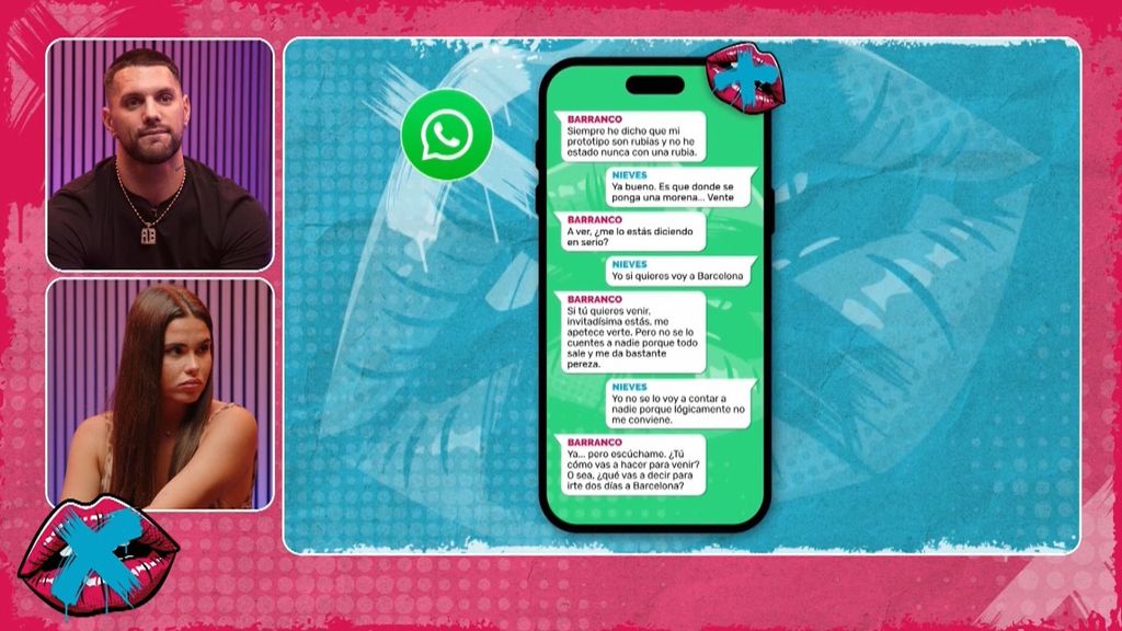 El cara a cara definitivo de Nieves y Albert Barranco: salen sus mensajes a la luz y ella acaba reconociendo que tontearon