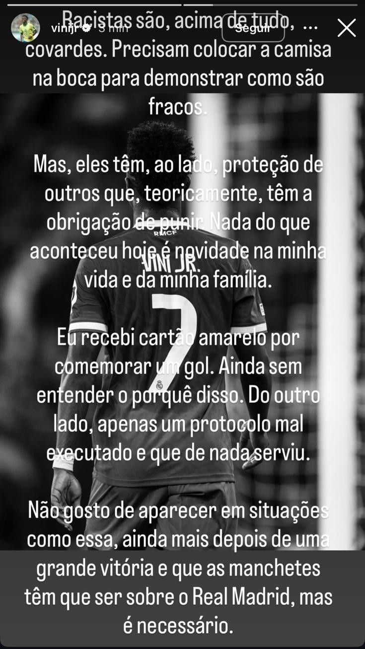El comunicado de Vinicius tras el Benfica-Real Madrid