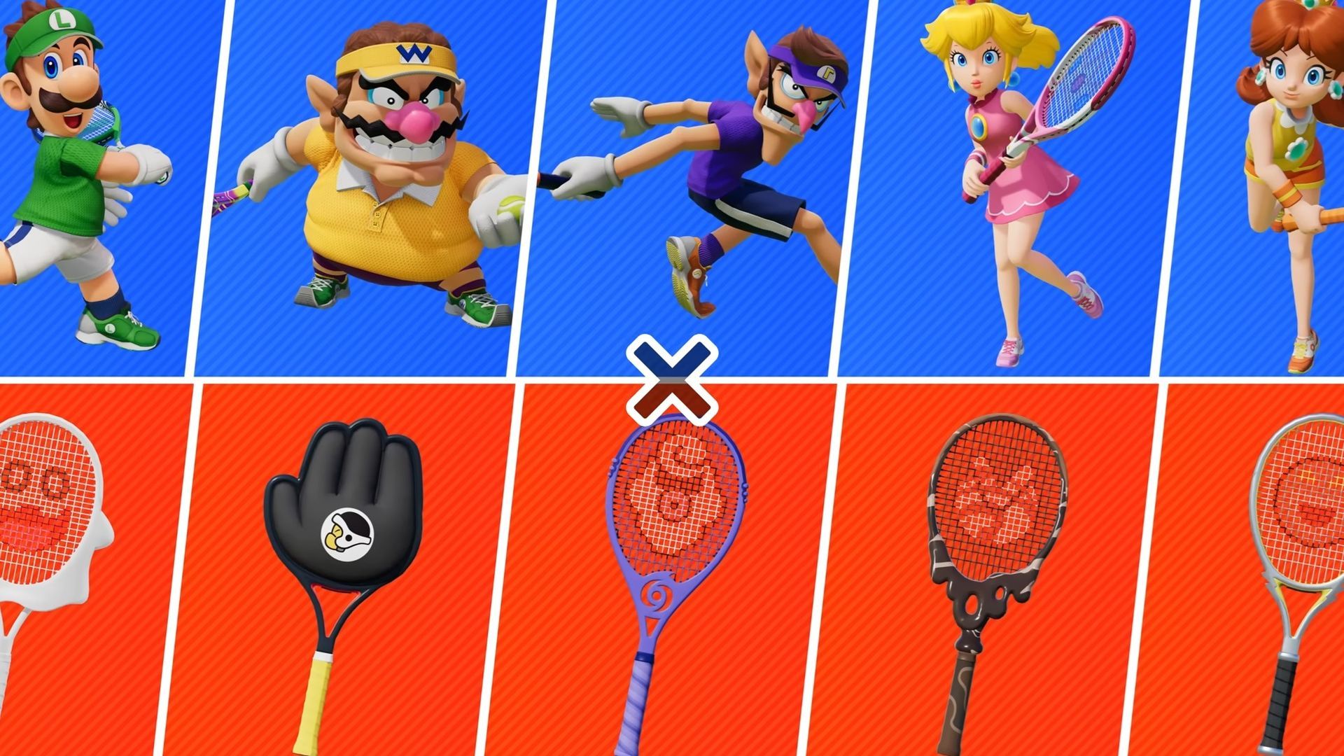El pack completo de raquetas furor en Mario Tennis Fever El pack completo de raquetas furor en Mario Tennis Fever