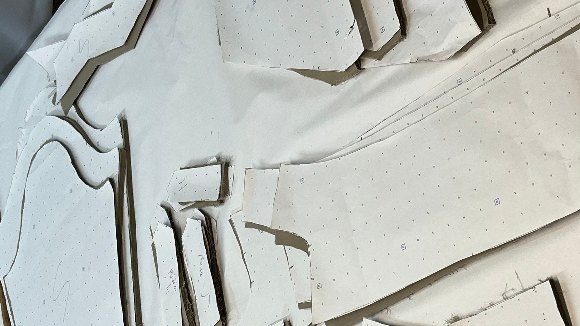 Algunos patrones de su ropa de trabajo