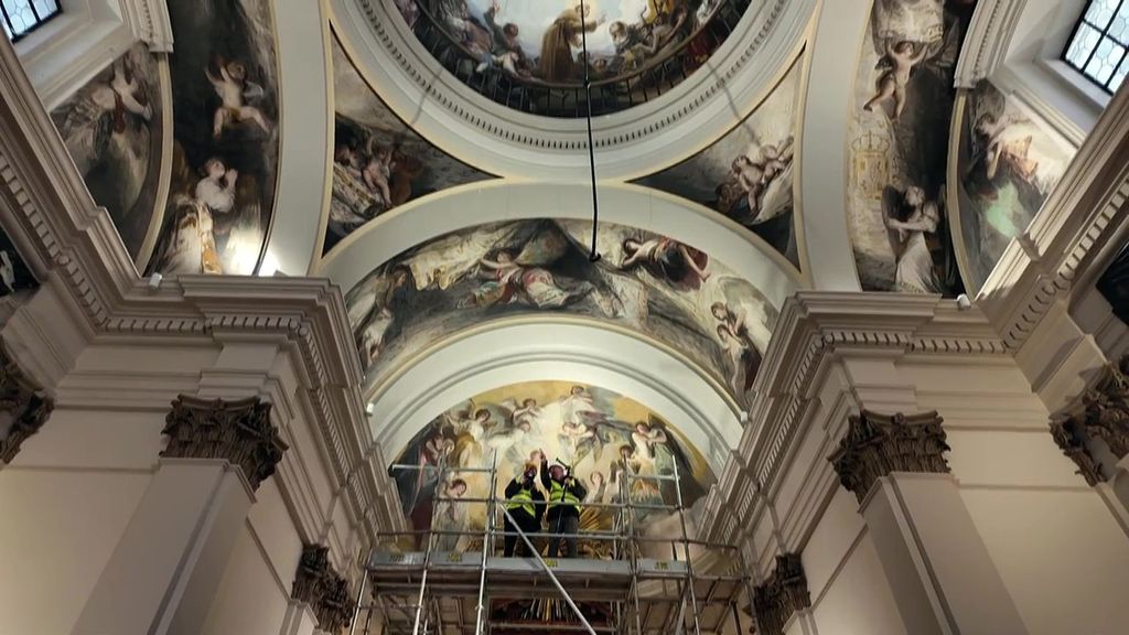 Los frescos de Goya, nunca vistos desde tan cerca: así se preparara la reapertura de la Ermita de San Antonio de la Florida