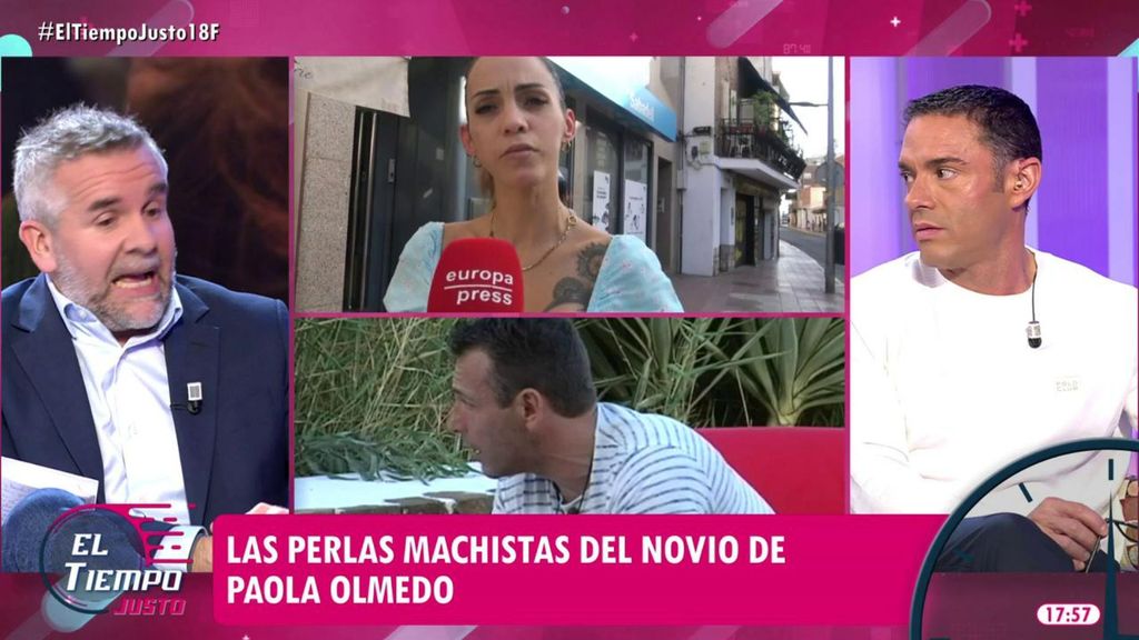 Paola Olmedo reacciona a las polémicas declaraciones de su novio en un reality de Telecinco