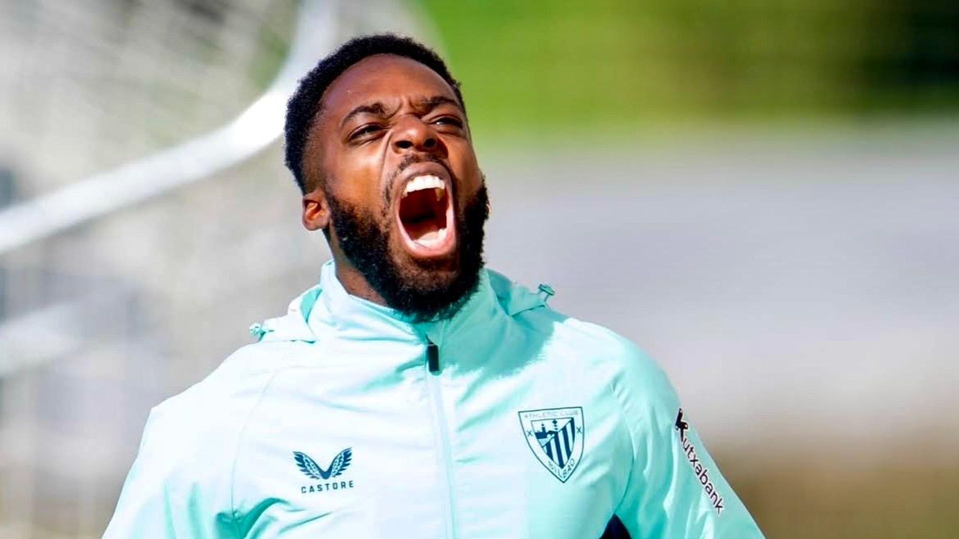 El grito del capitán Iñaki Williams en Lezama El grito del capitán Iñaki Williams en Lezama