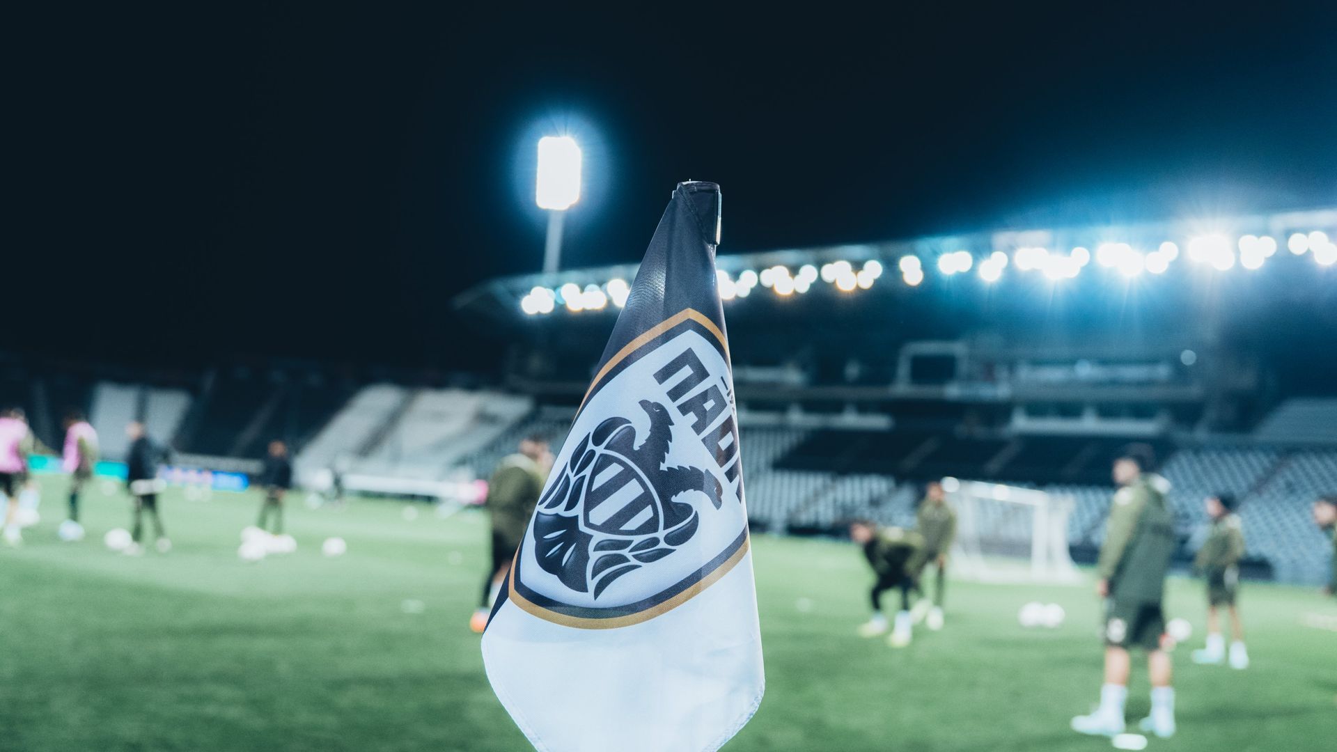 Entrenamiento en el Toumba Stadium