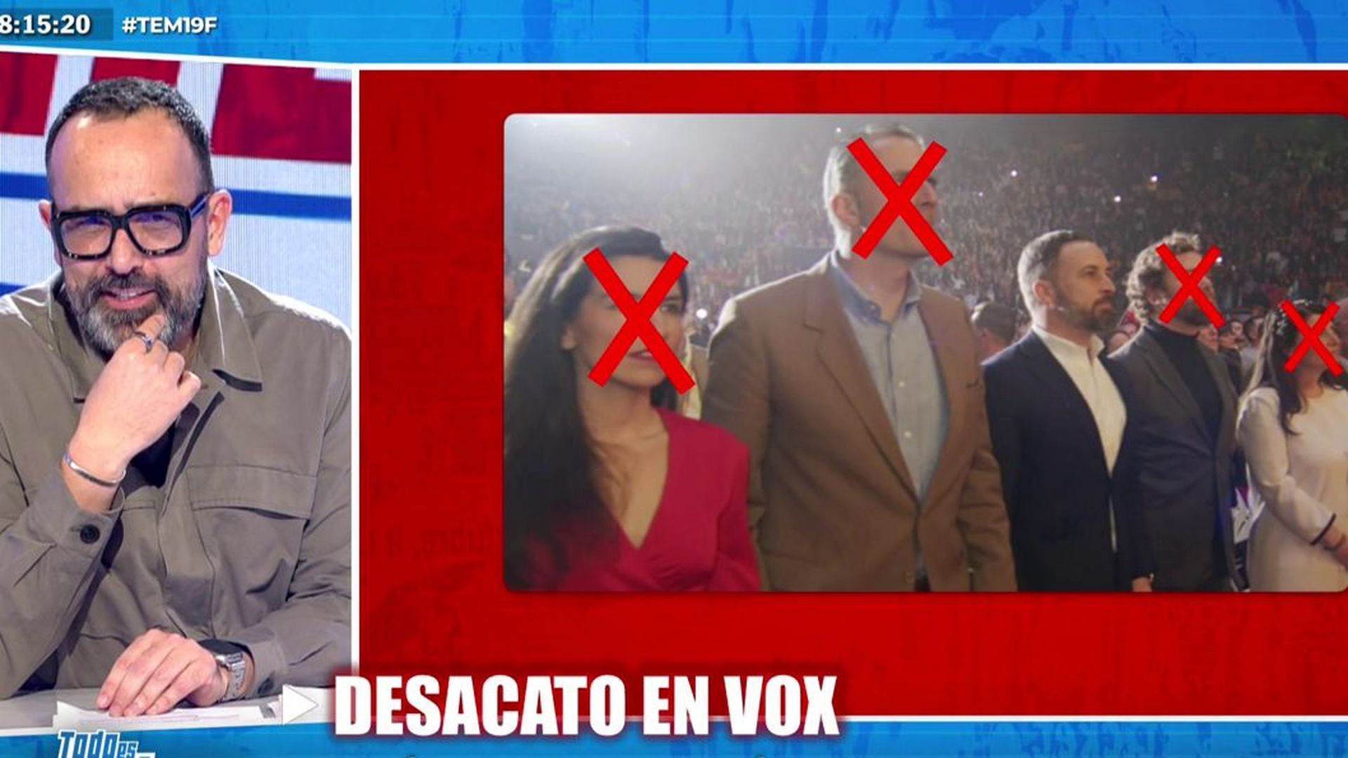 La comparación entre las bajas del núcleo de Vox y de Podemos tras las salida de Ortega Smith