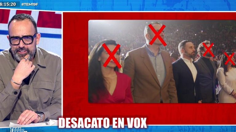 La comparación entre las bajas del núcleo de Vox y de Podemos