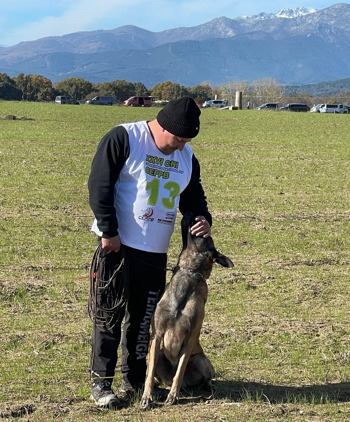 Luis lleva entrenando y adiestrando a Atoms desde que era un cachorro