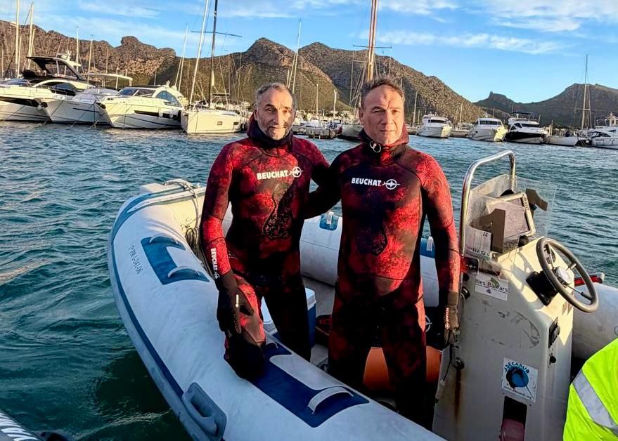 Mentxakatorre, a la derecha de la imagen, junto a Roy en la competición internacional celebrada en Mallorca