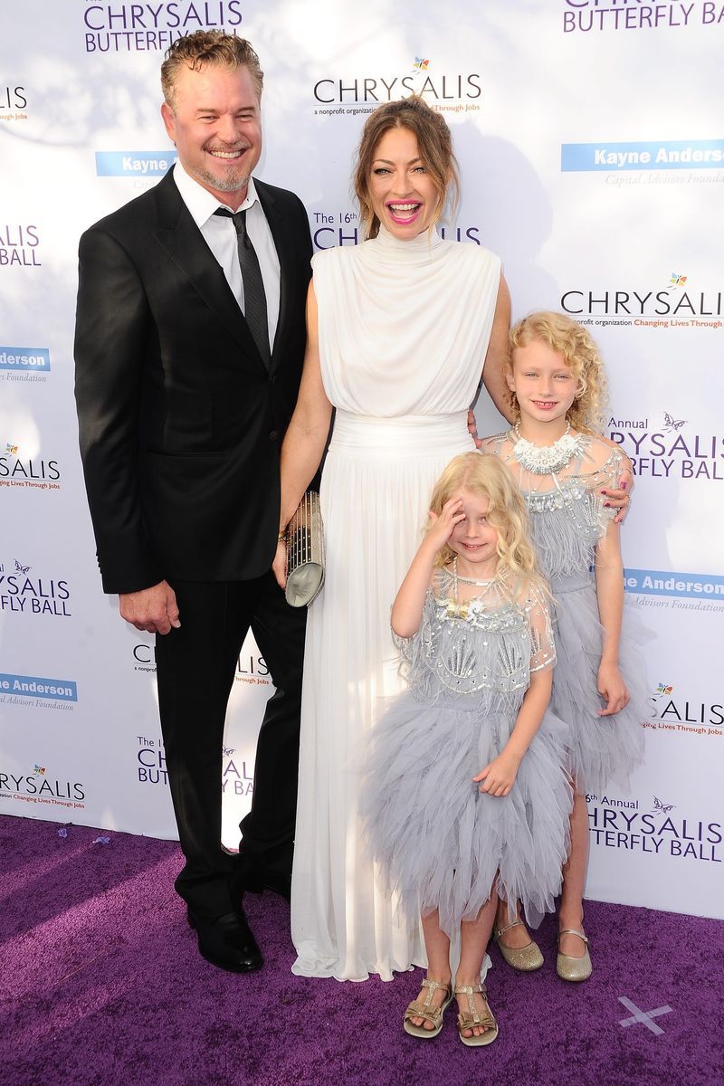 Eric Dane con su mujer, Rebecca Gayheart, y sus dos hijas, Billie Beatrice y Georgia Geraldine