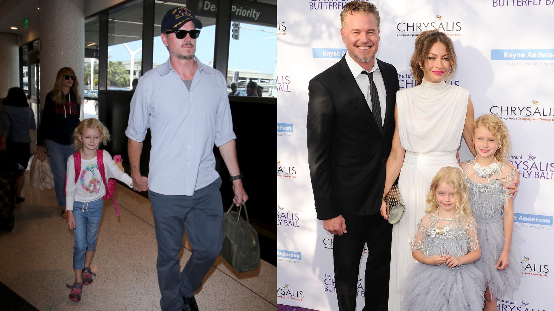 Eric Dane, junto a su exmujer y sus dos hijas