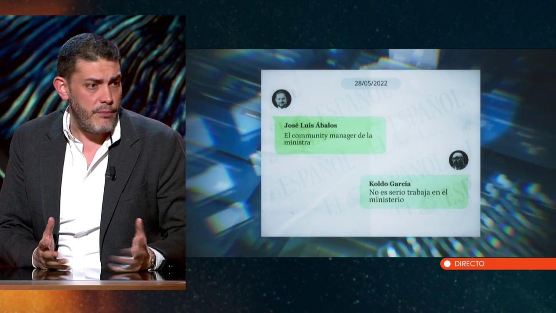 Jorge Calabrés desvela más detalles sobre las conversaciones entre Bono y Ábalos: "En dos horas ya había colocado al joven en Ineco" Jorge Calabrés desvela más detalles sobre las conversaciones entre Bono y Ábalos: "En dos horas ya había colocado al joven en Ineco"