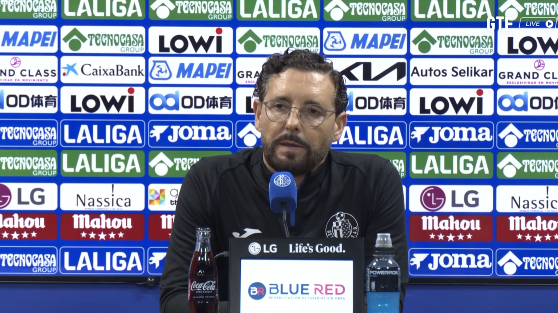 José Bordalás, en sala de prensa