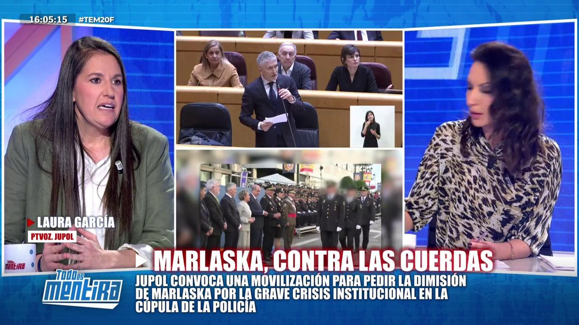 La portavoz de JUPOL estalla por la presunta agresión sexual del DAO: “No sabemos dónde está y somos nosotros quienes damos la cara”