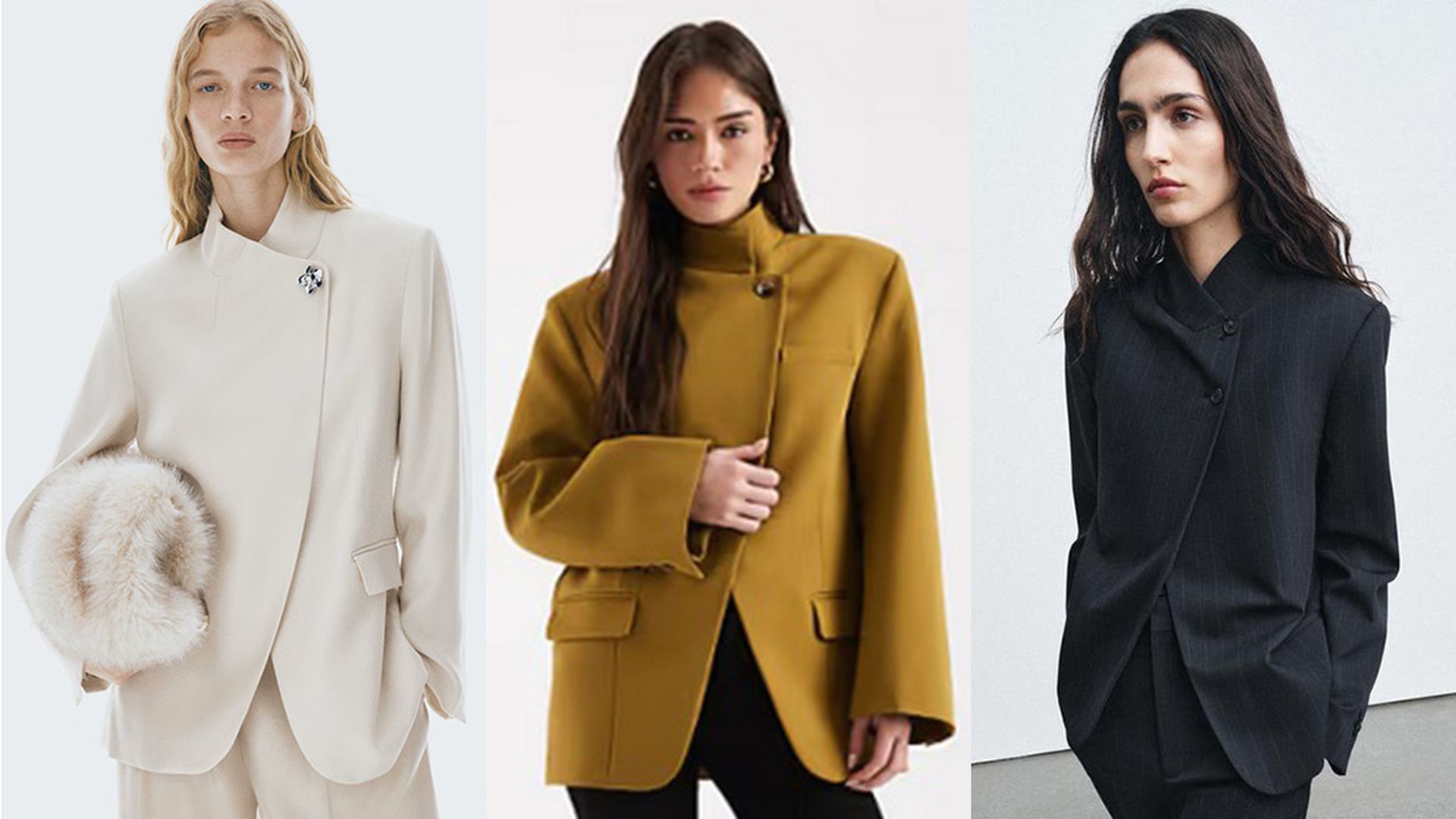 Chaquetas de cuello subido