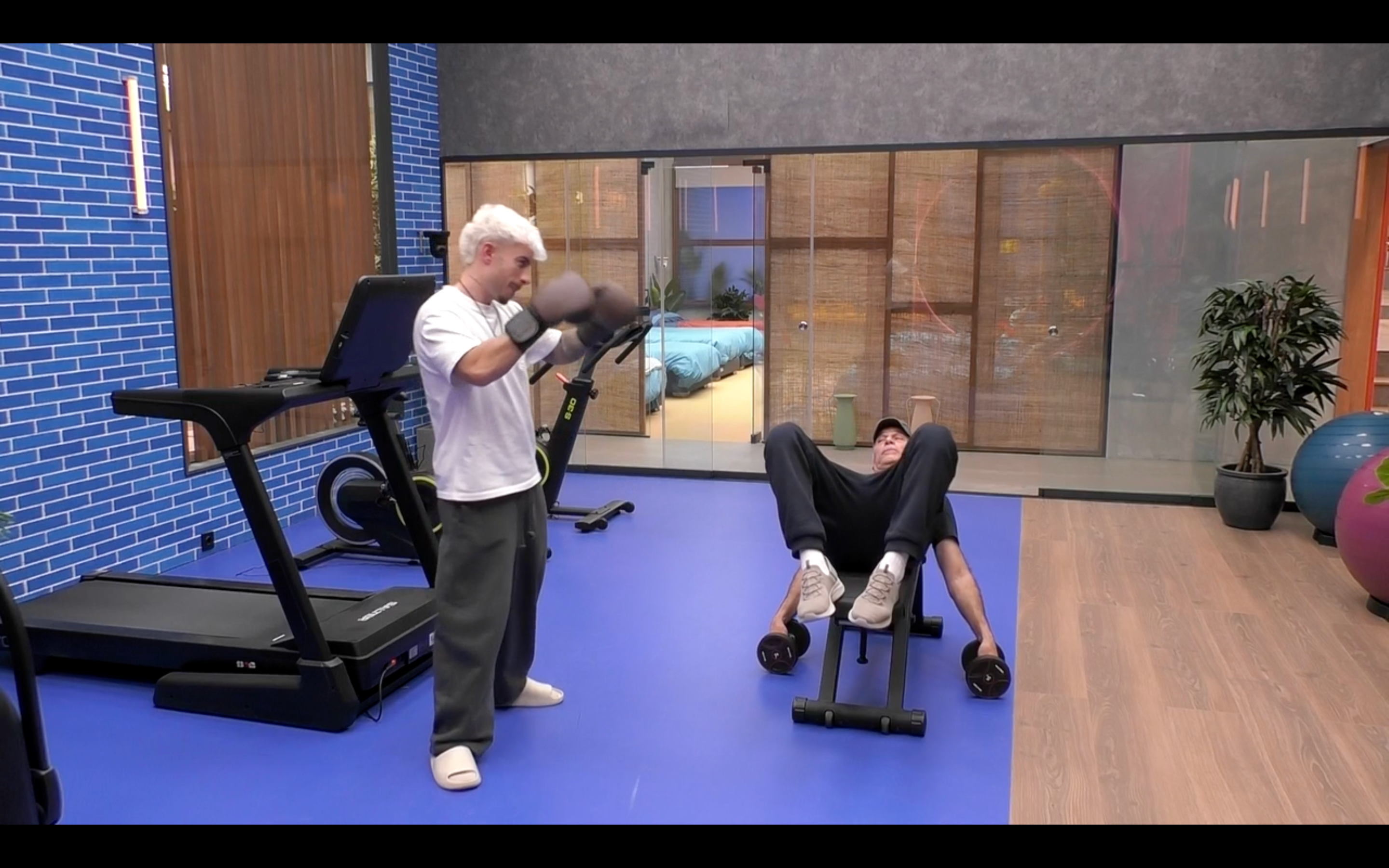 Juanpi y Carlos entrenan