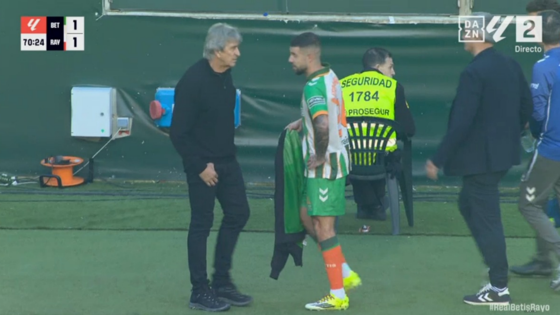 La charla de Ruibal con Pellegrini