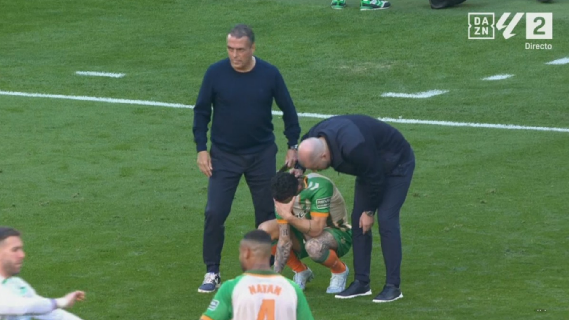 Manu Fajardo, animando a Antony