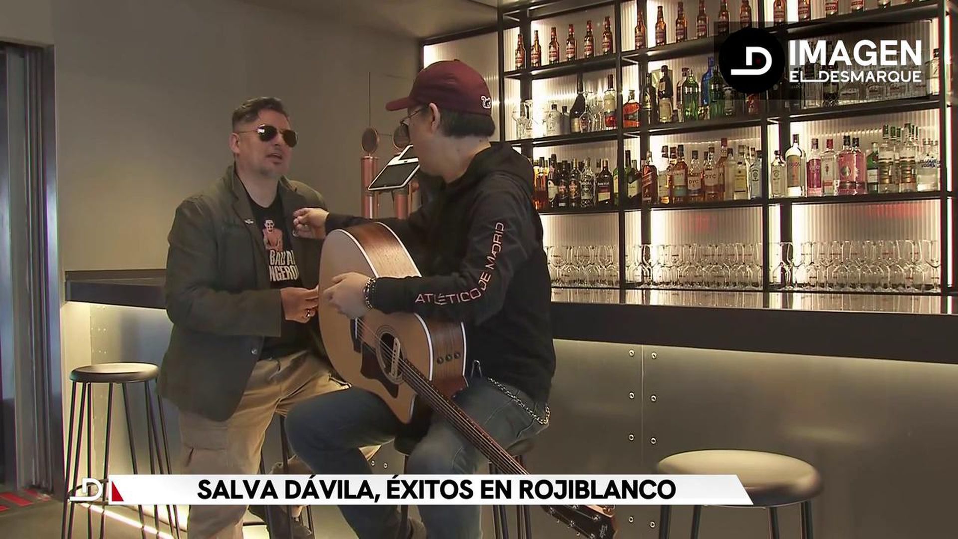 Salva Dávila, músico y aficionado del Atlético de Madrid
