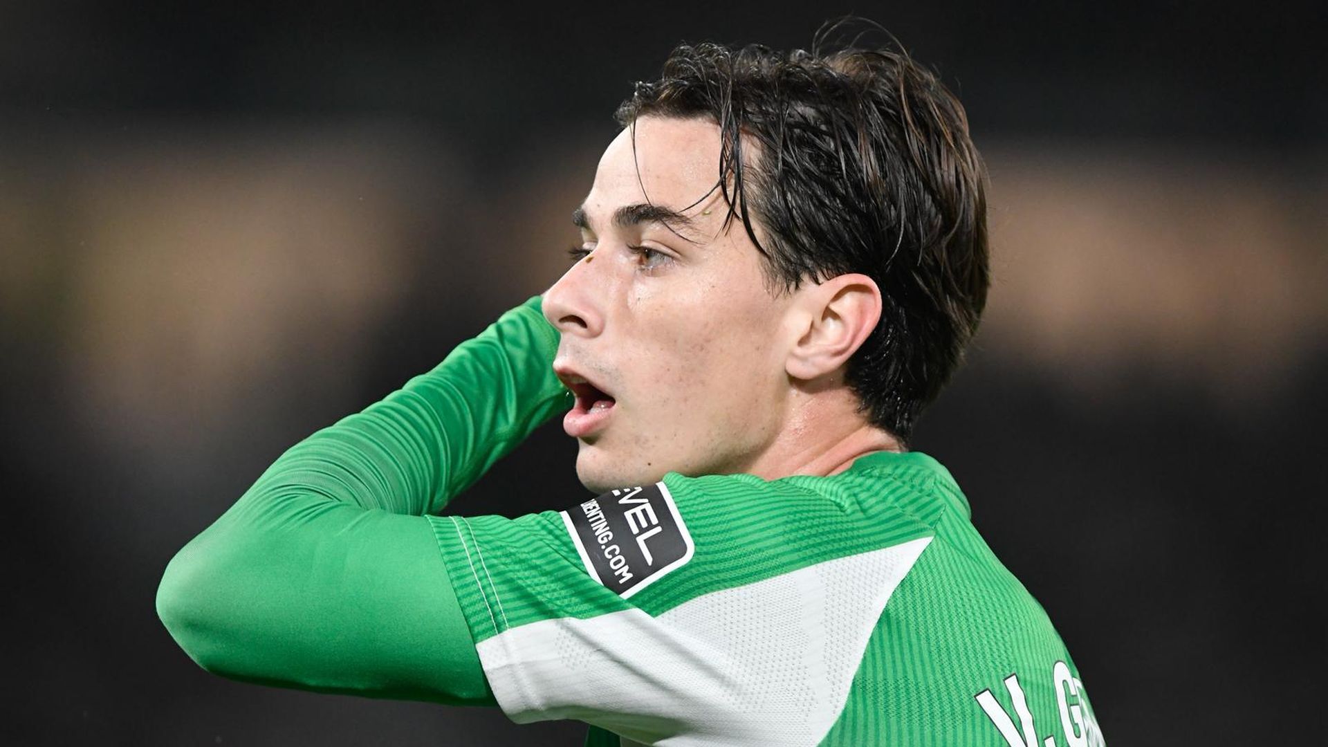 Valentín Gómez, contra el Villarreal Valentín Gómez, contra el Villarreal