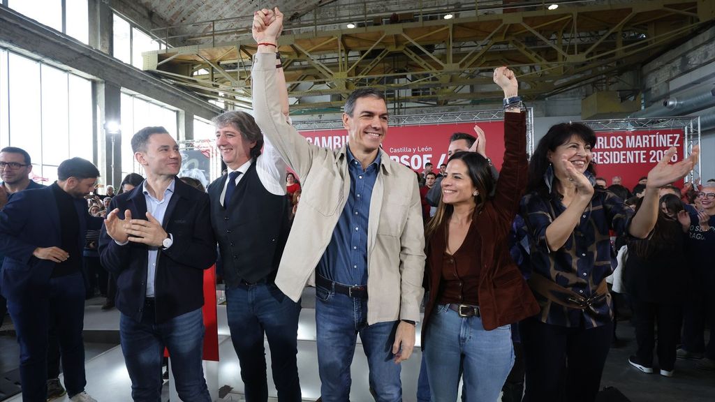Comienza la campaña electoral en Castilla y León: Pedro Sánchez tira del comodín PP-Vox para apoyar a su candidato