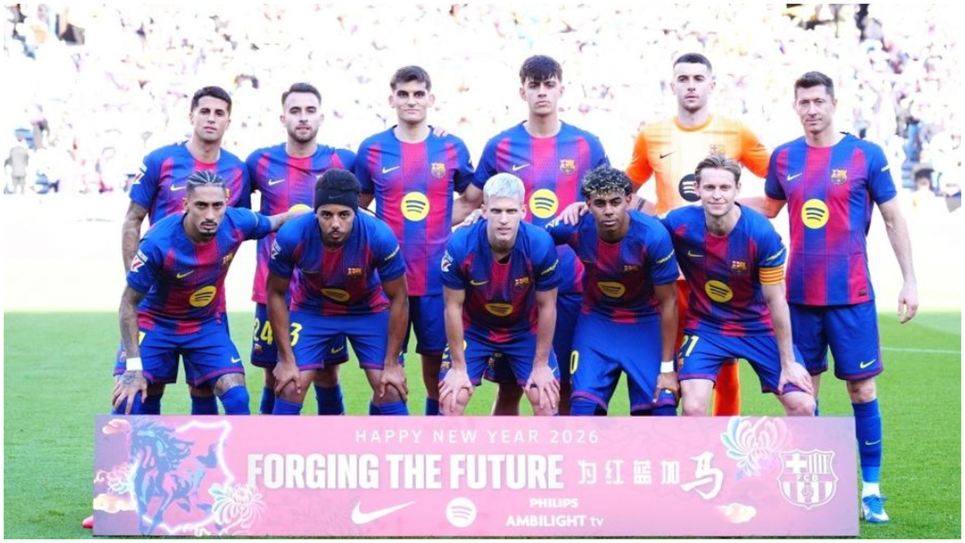 El once inicial del FC Barcelona ante el Levante El once inicial del FC Barcelona ante el Levante