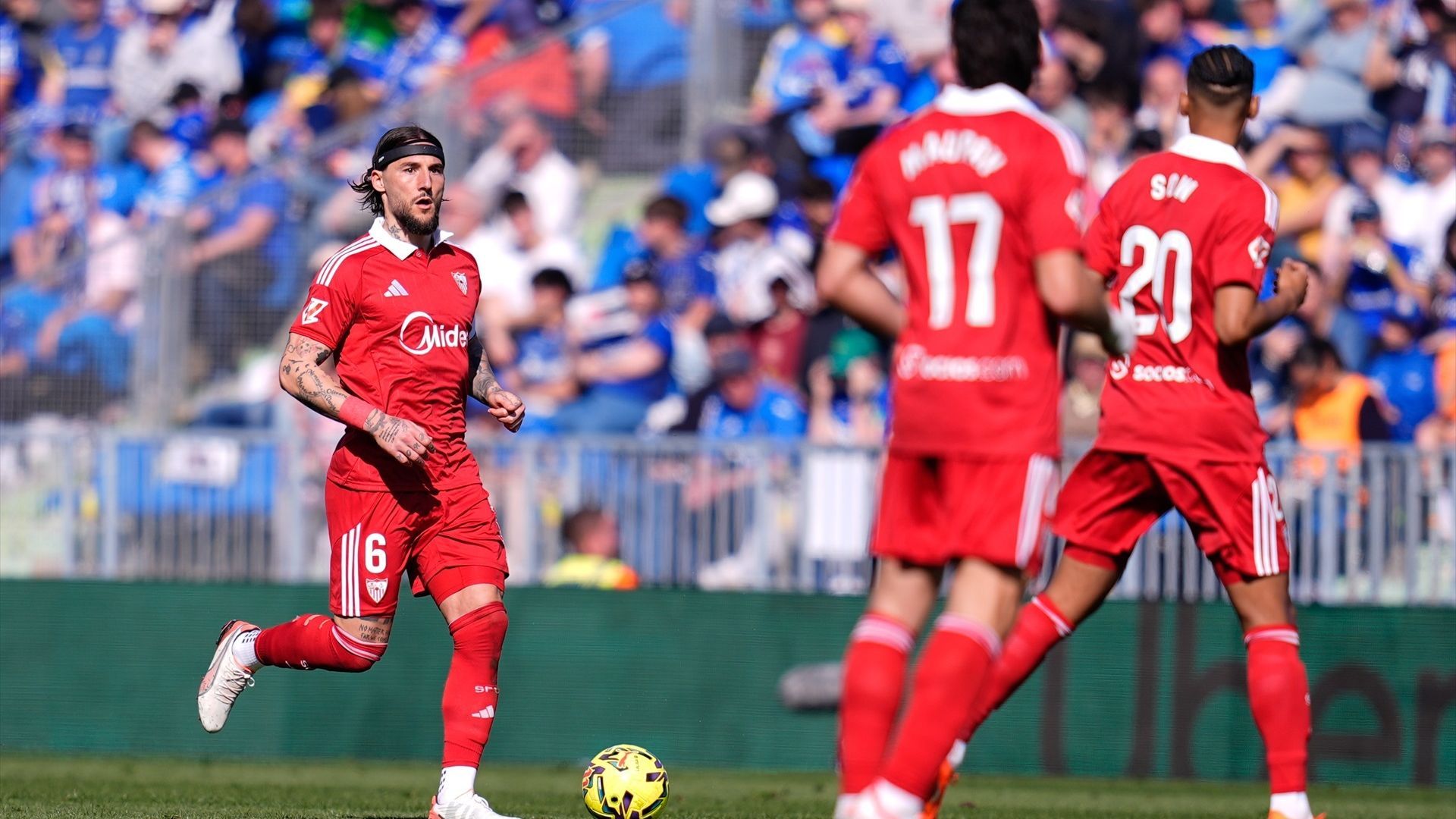 Gudelj, en el Getafe-Sevilla
