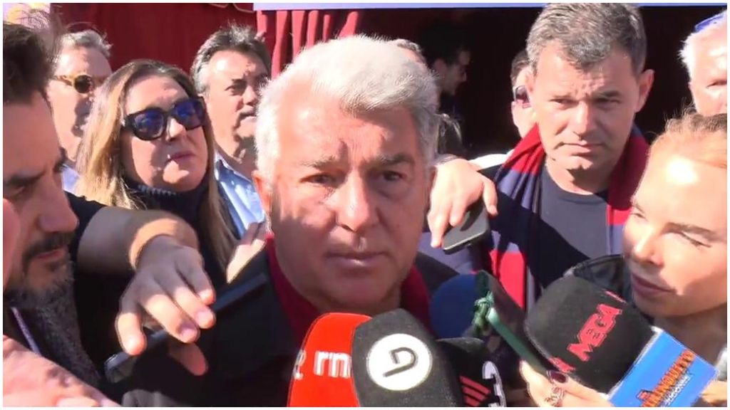 El dardo de Joan Laporta al Real Madrid por el penalti de Courtois a Budimir: "Por una vez que nos les regalan"