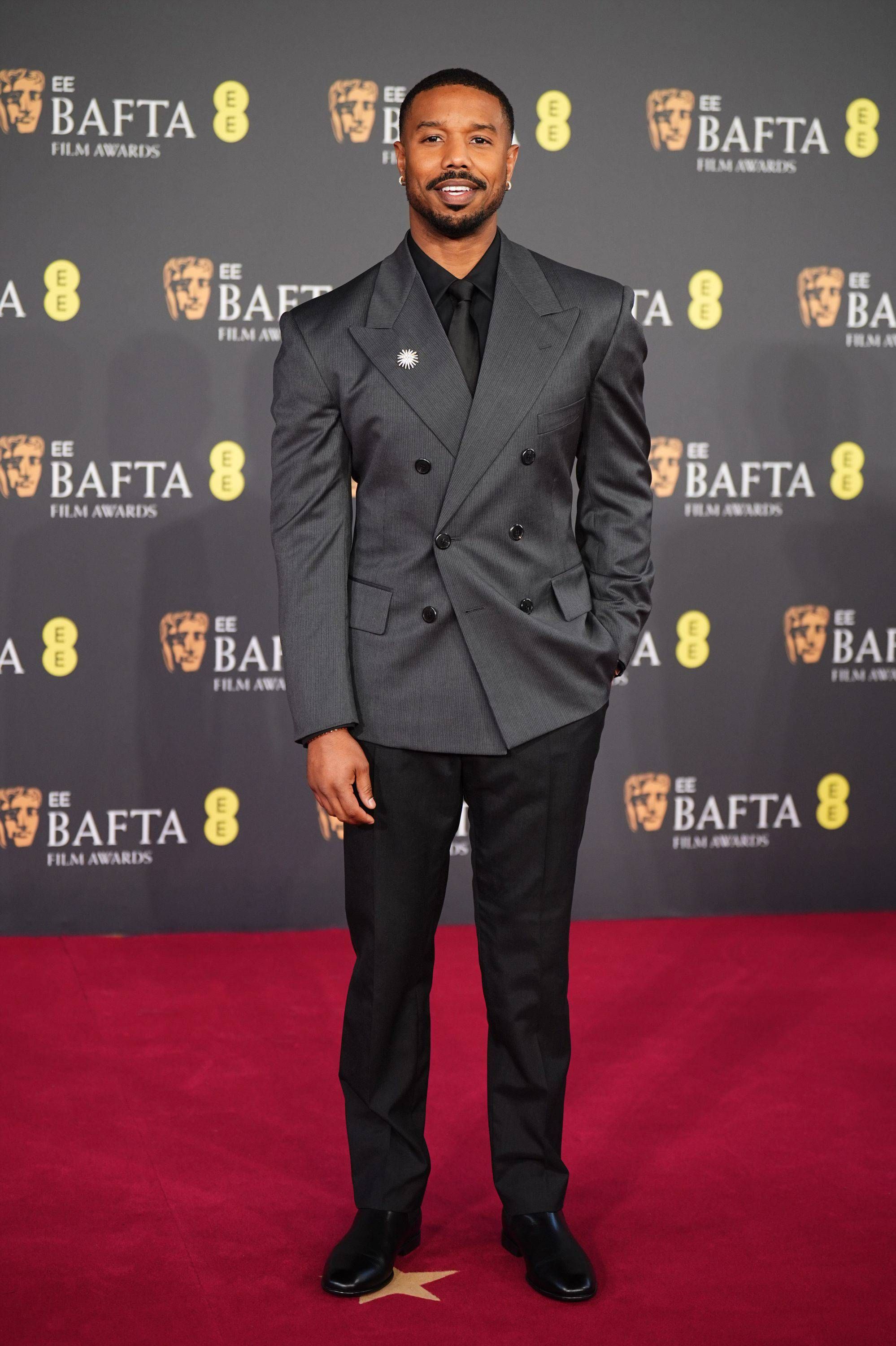 Michael B. Jordan en la alfombra roja de los Bafta 2026
