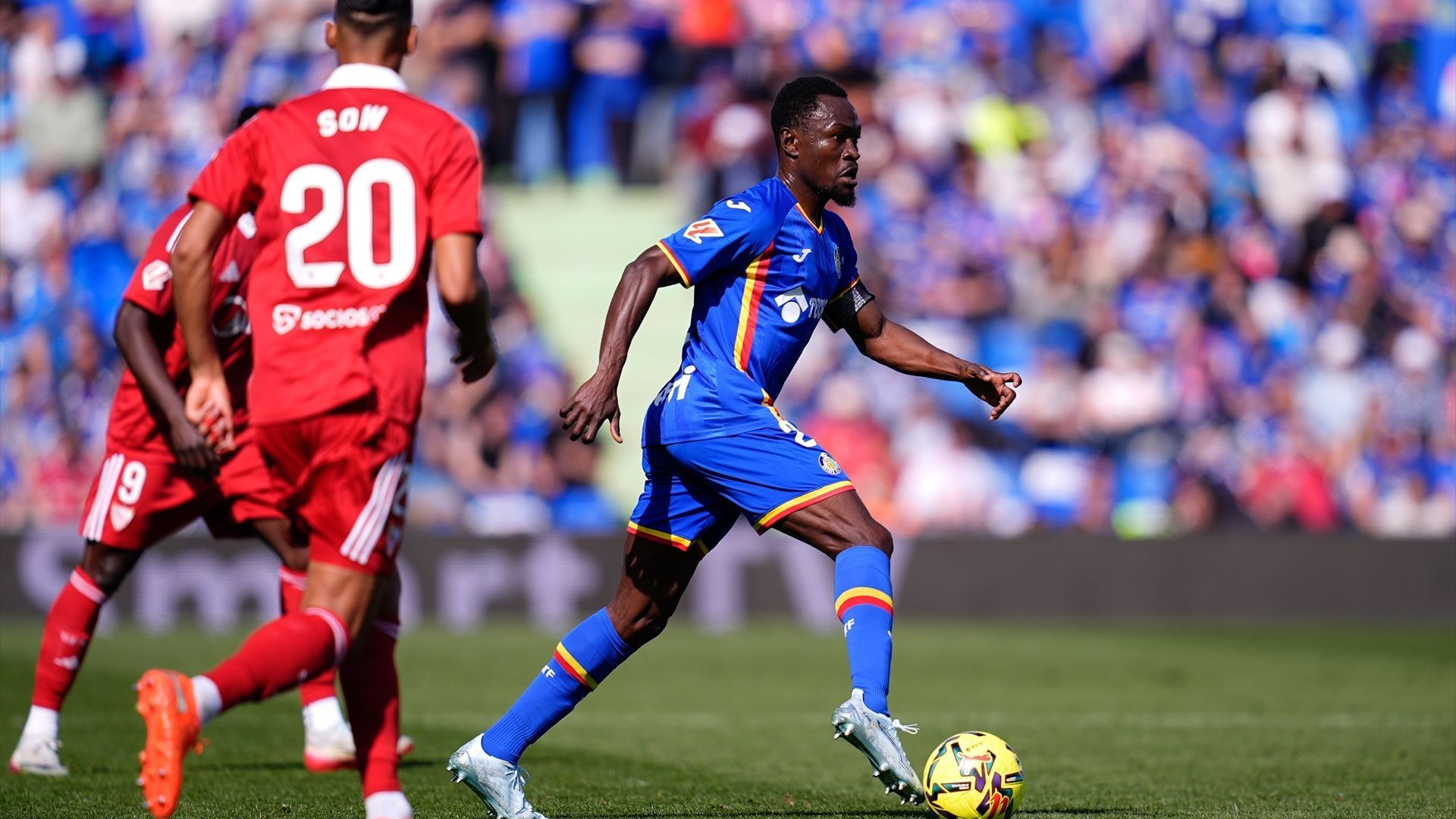 Djené, en el Getafe-Sevilla Djené, en el Getafe-Sevilla