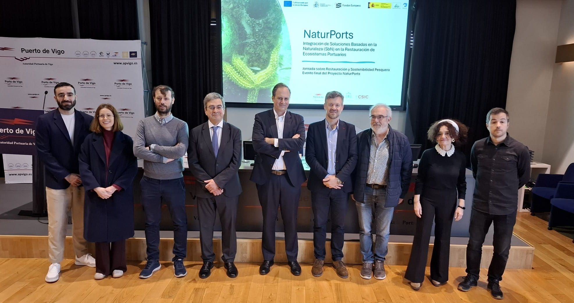 El proyecto Naturposrts ha culminado la transfromación del puerto de Vigo en un "oasis de diversidad marina"