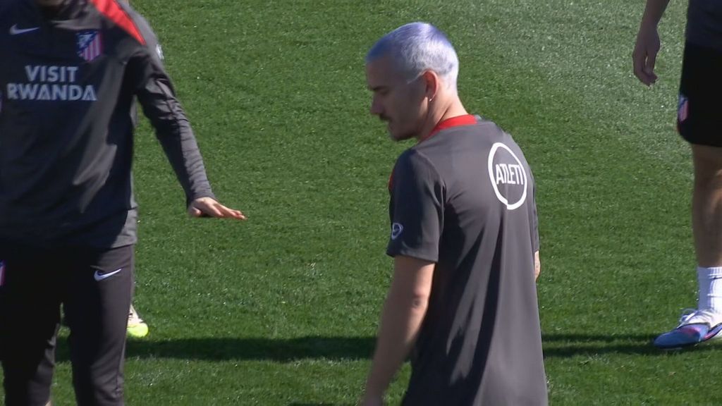 Griezmann estrena nuevo look para la Champions