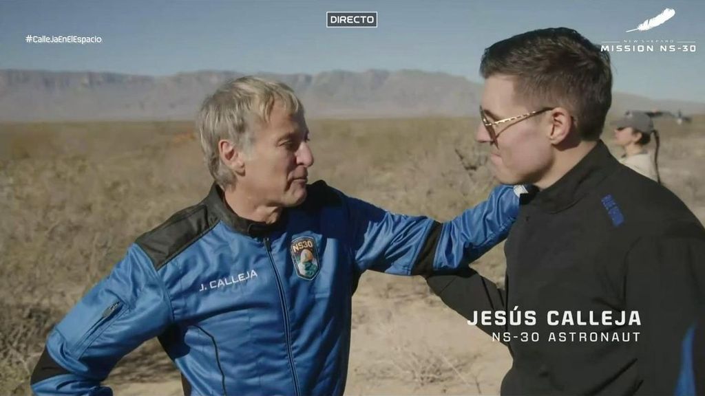Jesús Calleja, entre lágrimas al aterrizar de su viaje en el espacio: "Es increíble, es maravilloso, la Tierra es preciosa"