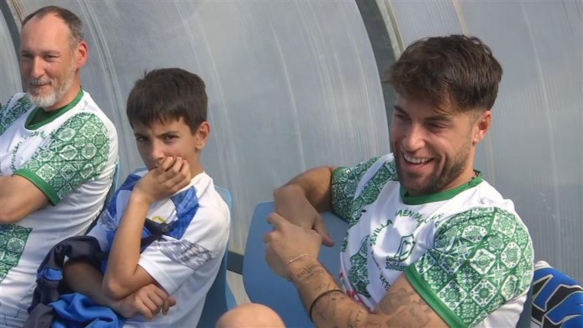 Montoya en un partido solidario