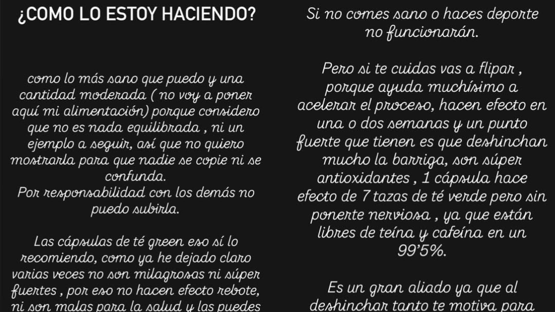 Steisy habla de su cambio físico