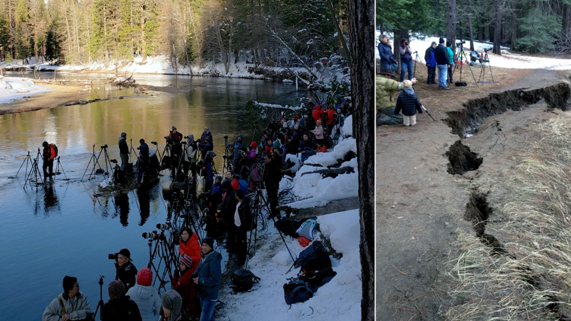 Daños causados por la afluencia de visitantes en el Parque Yosemite, California