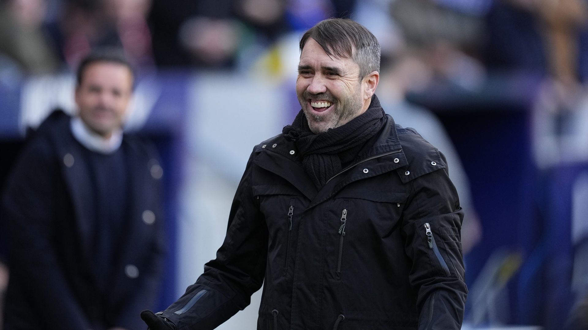 Eduardo Coudet, en un partido con el Deportivo Alavés