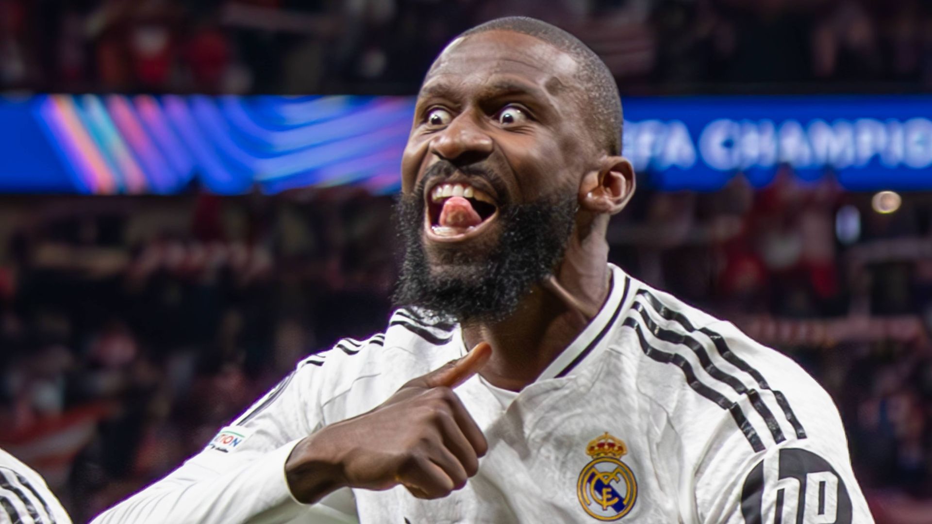 El gesto de Antonio Rüdiger en el Metropolitano