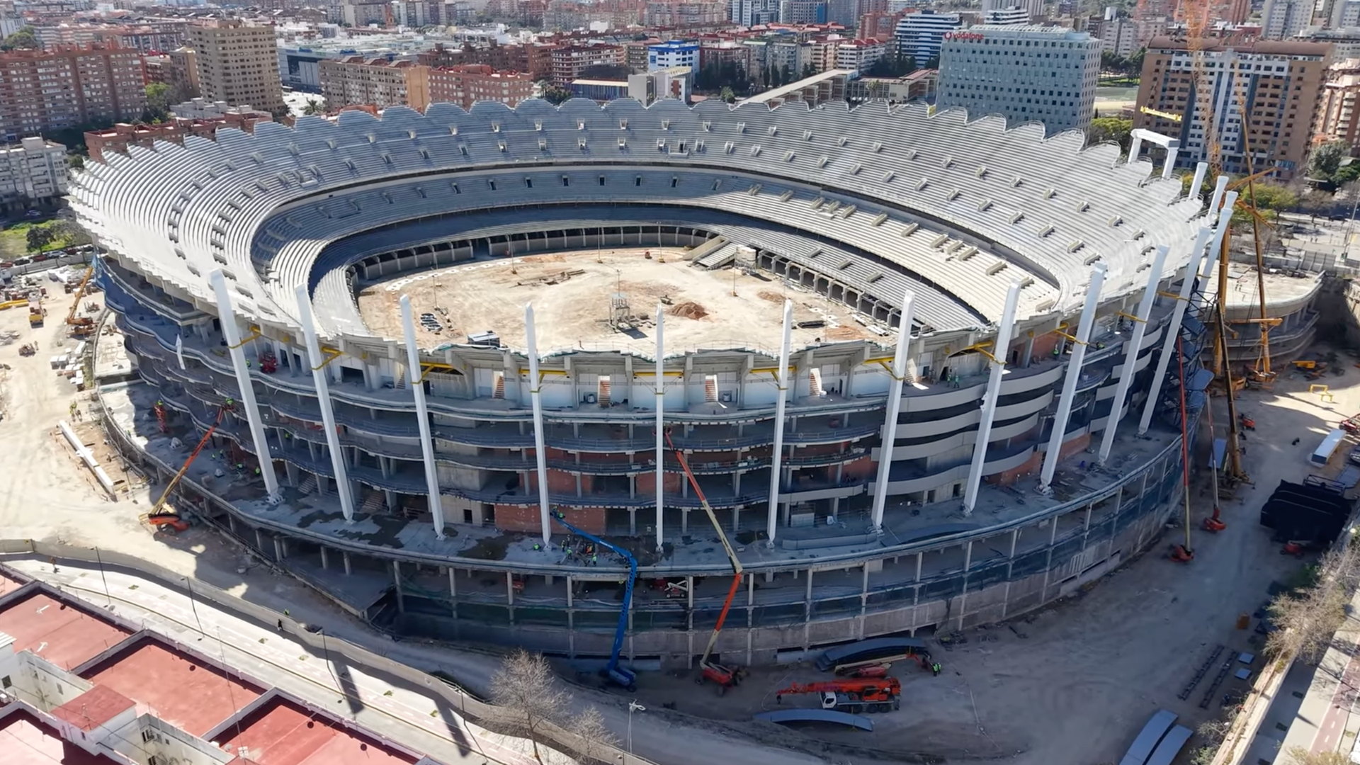 El Nou Mestalla a vista de dron El Nou Mestalla a vista de dron