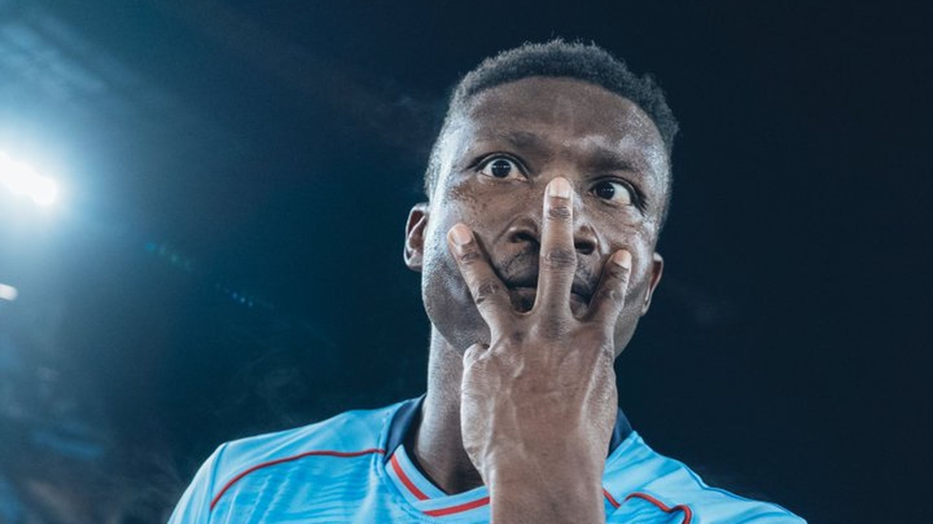 Joseph Aidoo celebra la victoria ante el Mallorca Joseph Aidoo celebra la victoria ante el Mallorca